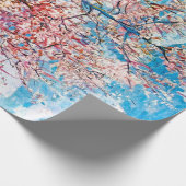 Blütenpfirsichbaum, Van Gogh Geschenkpapier (Ecke)