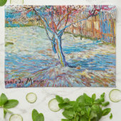 Blütenpfirsichbaum, Van Gogh Geschirrtuch (Gefaltet)