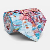 Blütenpfirsichbaum, Van Gogh Krawatte (Gerollt)