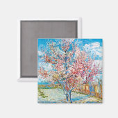 Blütenpfirsichbaum, Van Gogh Magnet (Vorderseite/Rückseite)
