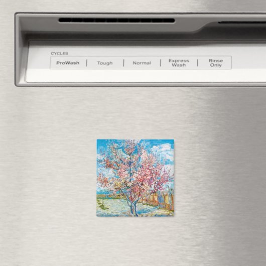Blütenpfirsichbaum, Van Gogh Magnet (In Situ (Geschirrspüler))