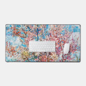 Blütenpfirsichbaum, Van Gogh Schreibtischunterlage (Tastatur & Maus)