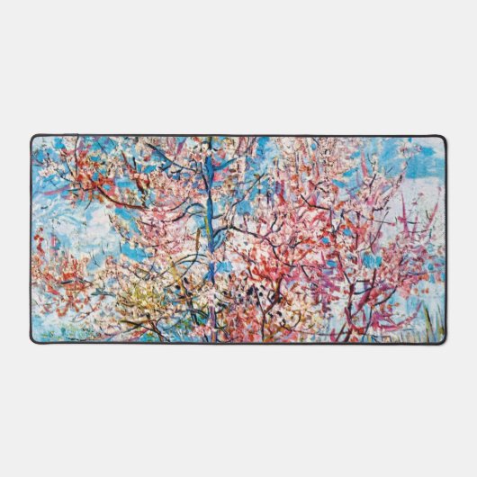 Blütenpfirsichbaum, Van Gogh Schreibtischunterlage (Vorderseite)