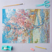 Blütenpfirsichbaum, Van Gogh Seidenpapier (Basteln)