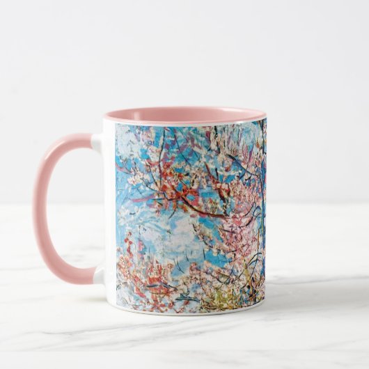 Blütenpfirsichbaum, Van Gogh Tasse (Links)