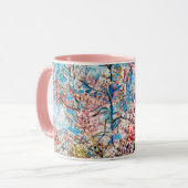 Blütenpfirsichbaum, Van Gogh Tasse (Vorderseite Links)