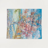 Blütenpfirsichbaum, Van Gogh Wandteppich (Vorderseite (Horizontal))