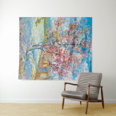 Blütenpfirsichbaum, Van Gogh Wandteppich (Beispiel (Horizontal))