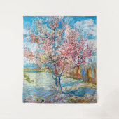 Blütenpfirsichbaum, Van Gogh Wandteppich (Vorderseite)