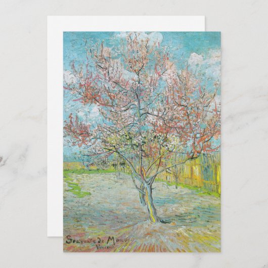 Blütenpfirsichbaum | Vincent van Gogh (Vorne/Hinten)