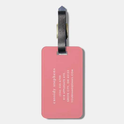 Blütenpfirsichbaum | Vincent van Gogh Gepäckanhänger (Rückseite vertikal)