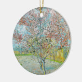 Blütenpfirsichbaum | Vincent van Gogh Keramik Ornament (Links)