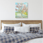 Blütenpfirsichbaum | Vincent van Gogh Leinwanddruck (Insitu (Schlafzimmer))
