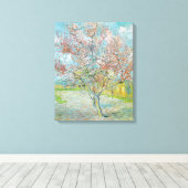 Blütenpfirsichbaum | Vincent van Gogh Leinwanddruck (Insitu (Holzboden))