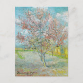 Blütenpfirsichbaum | Vincent van Gogh Postkarte (Vorderseite)