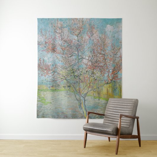 Blütenpfirsichbaum Wandteppich (Beispiel)