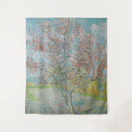 Blütenpfirsichbaum Wandteppich