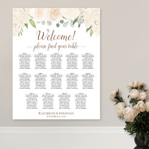 Blütenpfirsichblüte 14 Tabelle Hochzeitstabelle Poster