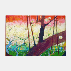 Blütenpflanze (nach Hiroshige), Van Gogh Fußmatte