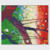 Blütenpflanze (nach Hiroshige), Van Gogh Geschenkpapier (Flach)