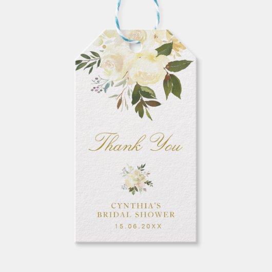 Blütenpflanzliches Brautparty Geschenkanhänger (Vorderseite)