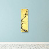 Blütenpflaume von Hokusai Leinwanddruck (Insitu (Holzboden))