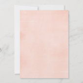 Blütenpink und goldfarbenes Foto Einladung (Rückseite)