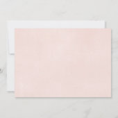 Blütenpink-weiße Blumengemeinde Einladung (Rückseite)