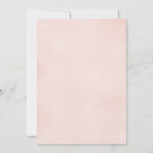 Blütenpink-weiße, rustikale Magnolienblüte Einladung (Rückseite)