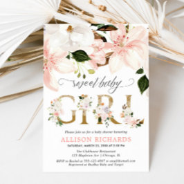 Blütenpinke Beulenleder-Dusche Einladung