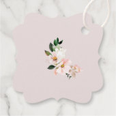 Blütenpinke Blumendusche Danke Geschenkanhänger (Rückseite)