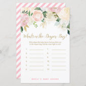 Blütenpinke und goldene Kinderdusche - Game-DRUCKE (Vorne/Hinten)