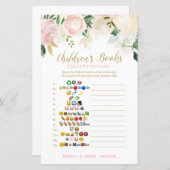 Blütenpinke und goldene Kinderdusche - Game-DRUCKE (Vorne/Hinten)