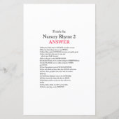 Blütenpinke und goldene Kinderdusche - Game-DRUCKE (Rückseite)