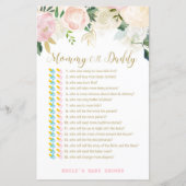 Blütenpinke und goldene Kinderdusche - Game-DRUCKE (Vorderseite)