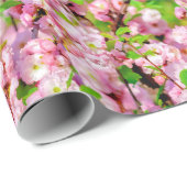 Blütenplatte Geschenkpapier (Rolleneckpunkt)