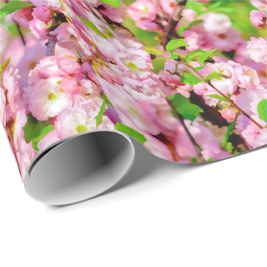 Blütenplatte Geschenkpapier (Rolleneckpunkt)