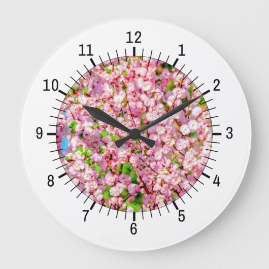 Blütenplatte Große Wanduhr (Vorderseite)
