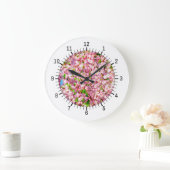 Blütenplatte Große Wanduhr (Zuhause)