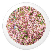 Blütenplatte Keramikknauf (Vorderseite)