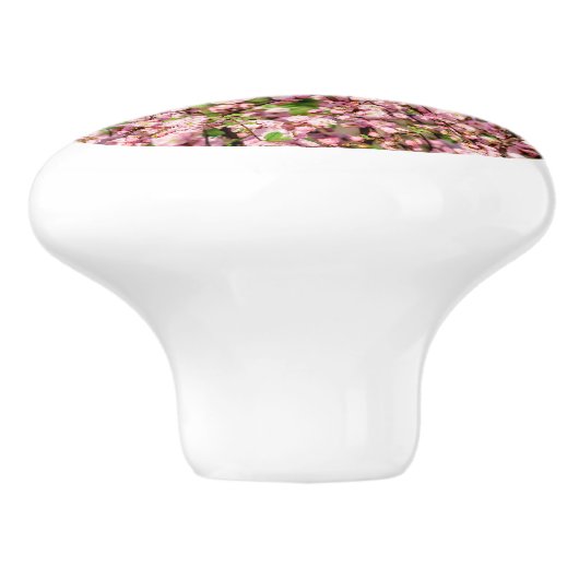 Blütenplatte Keramikknauf (Seitenansicht)