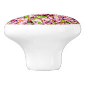 Blütenplatte Keramikknauf (Seitenansicht)