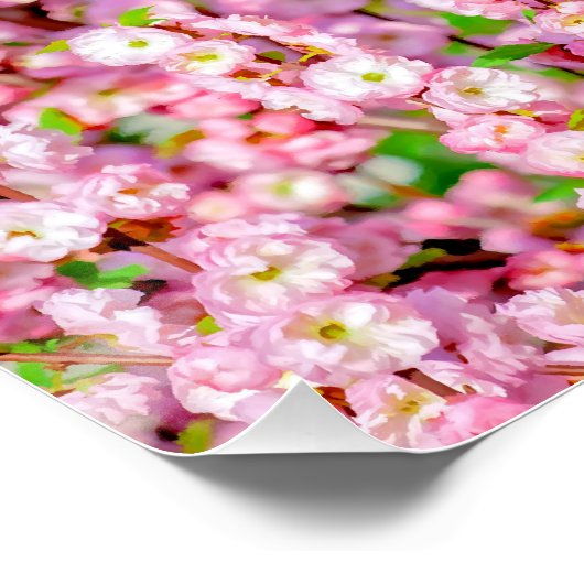 Blütenplatte Poster (Ecke)