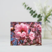 Blütenplatte Postkarte (Stehend Vorderseite)