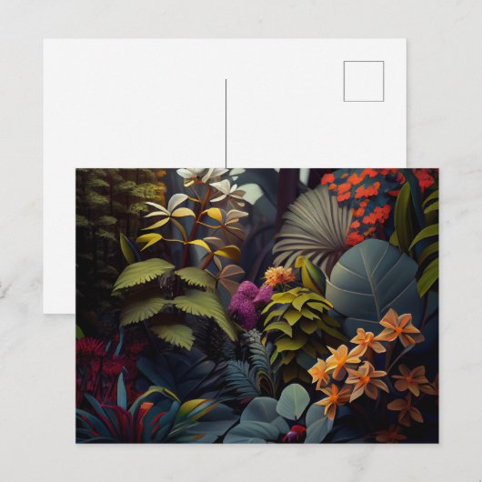 Blütenpostkarten Postkarte (Vorne/Hinten)