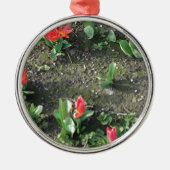 Blütenpracht im Park Silbernes Ornament (Vorne)
