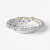 Blütenpüree lila Wildblumen Pappteller (Gewinkelt)