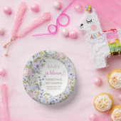 Blütenpüree lila Wildblumen Pappteller (Party)