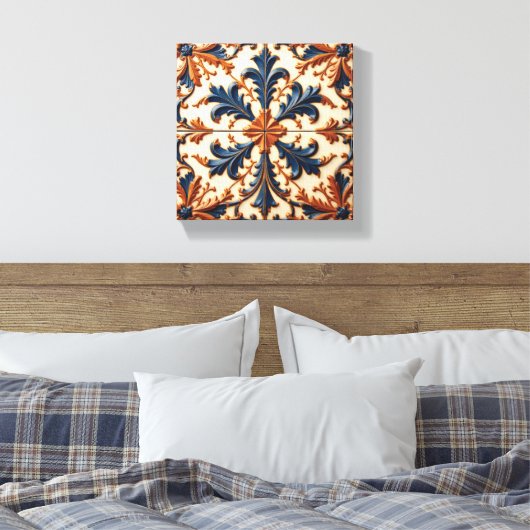 Blütenreicher Aufputz Leinwanddruck (Insitu (Schlafzimmer))
