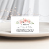 Blütenrezept für die Braut Begleitkarte